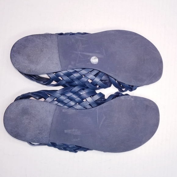 🌸 Tory Burch | Blue Leather‎ Sandals 9 - Picture 2 of 9